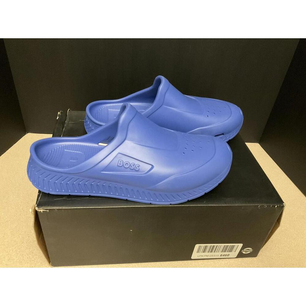 New! Authentic! Mens Hugo Boss Titanium Clogs/Sandals. Size 7. Nice Shoes!
